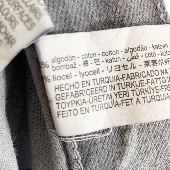 Zara Metallic Silver Straight Leg Jeans Size 4 - Picture 13 of 13